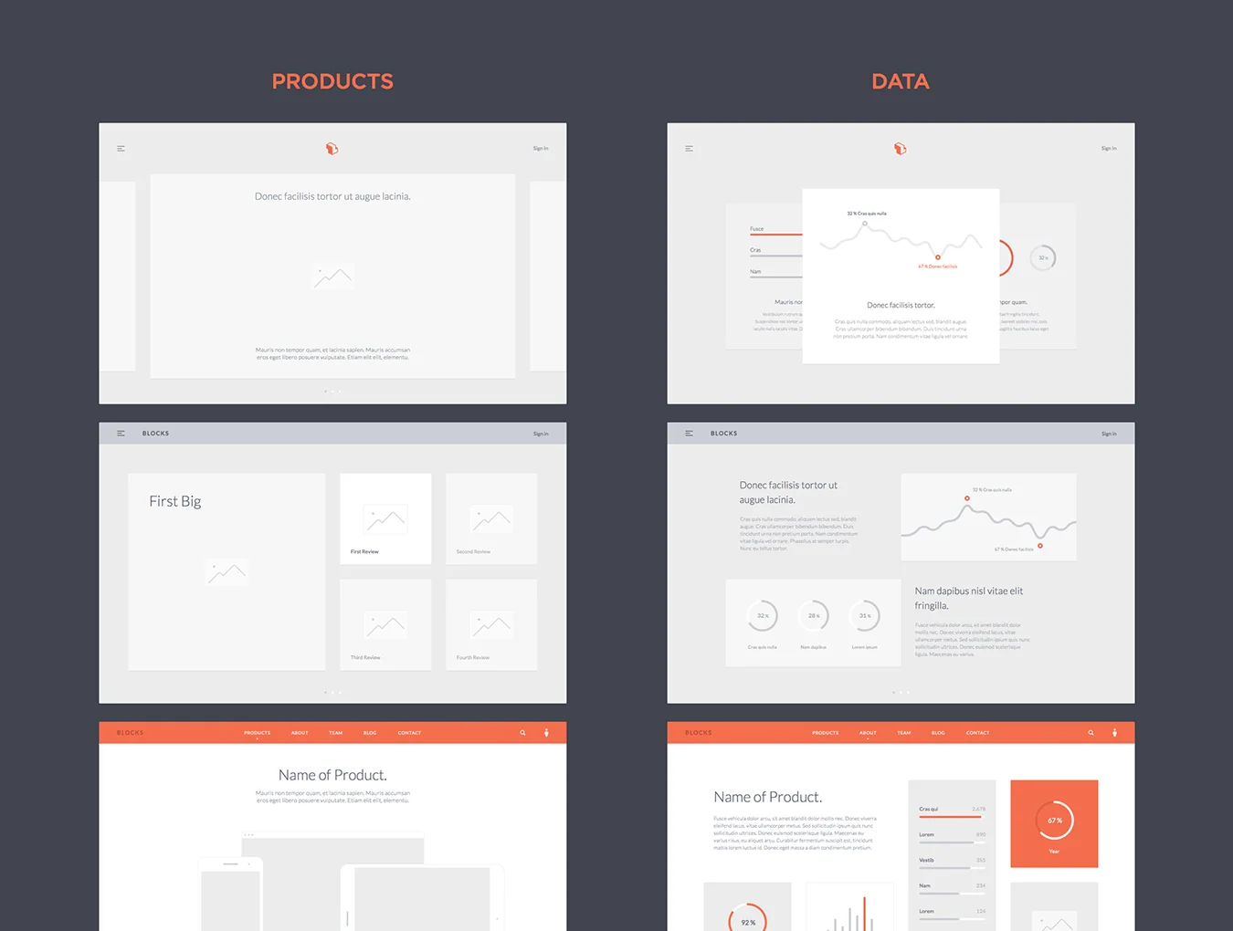 Blocks Wireframe Kit 3