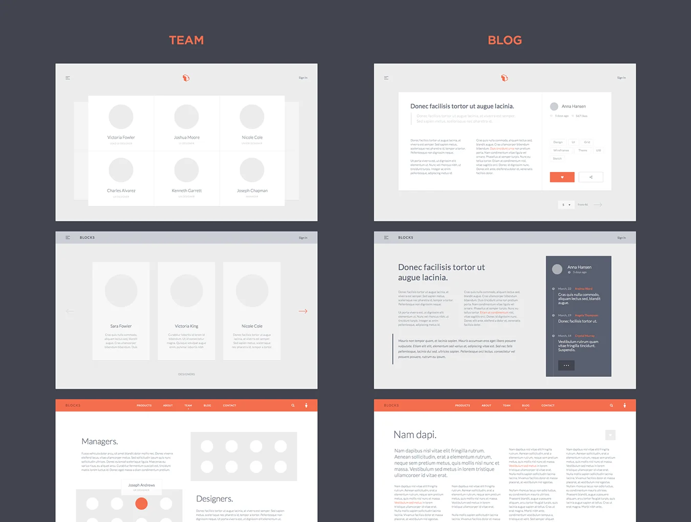 Blocks Wireframe Kit 4