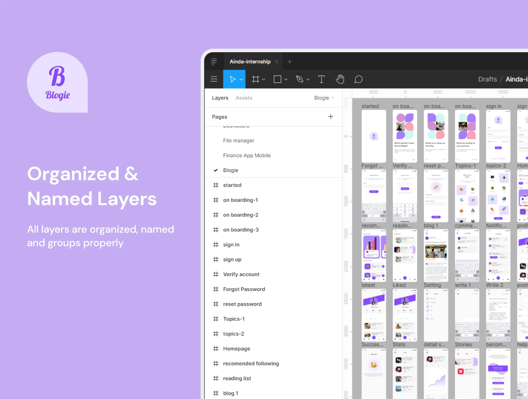 Blogie - Blog Apps UI KIT 3