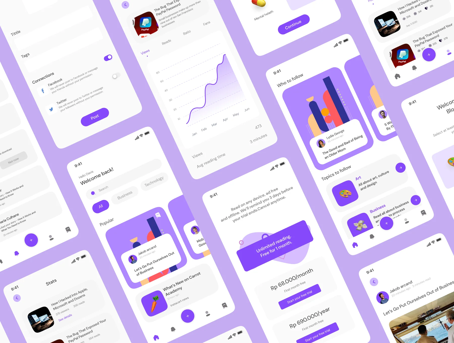 Blogie - Blog Apps UI KIT 5
