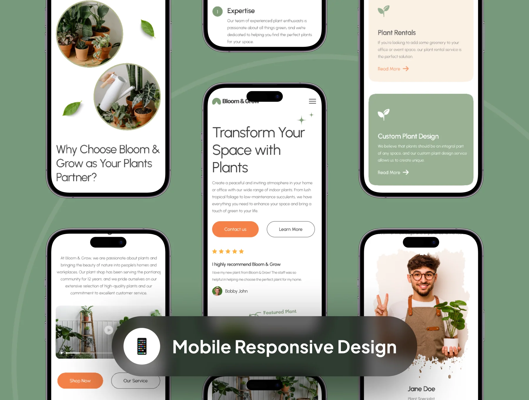 Bloom & Grow - Plant Shop and Service Web Tempates 6