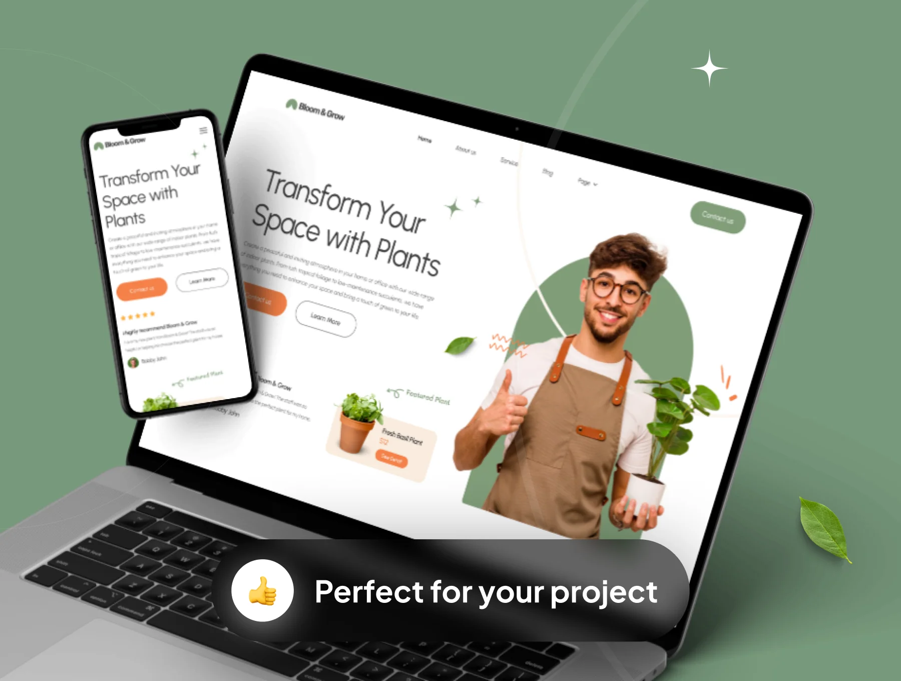 Bloom & Grow - Plant Shop and Service Web Tempates 7