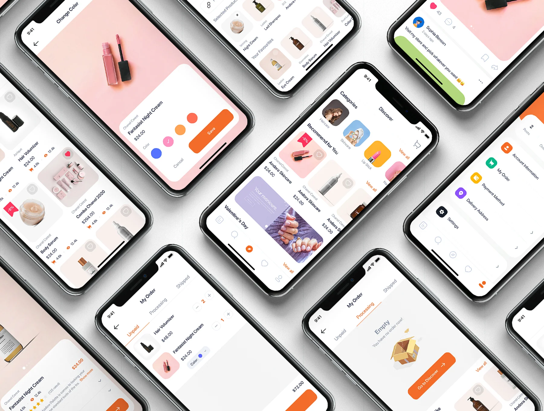 Blossom - Beauty mobile UI Kit 2