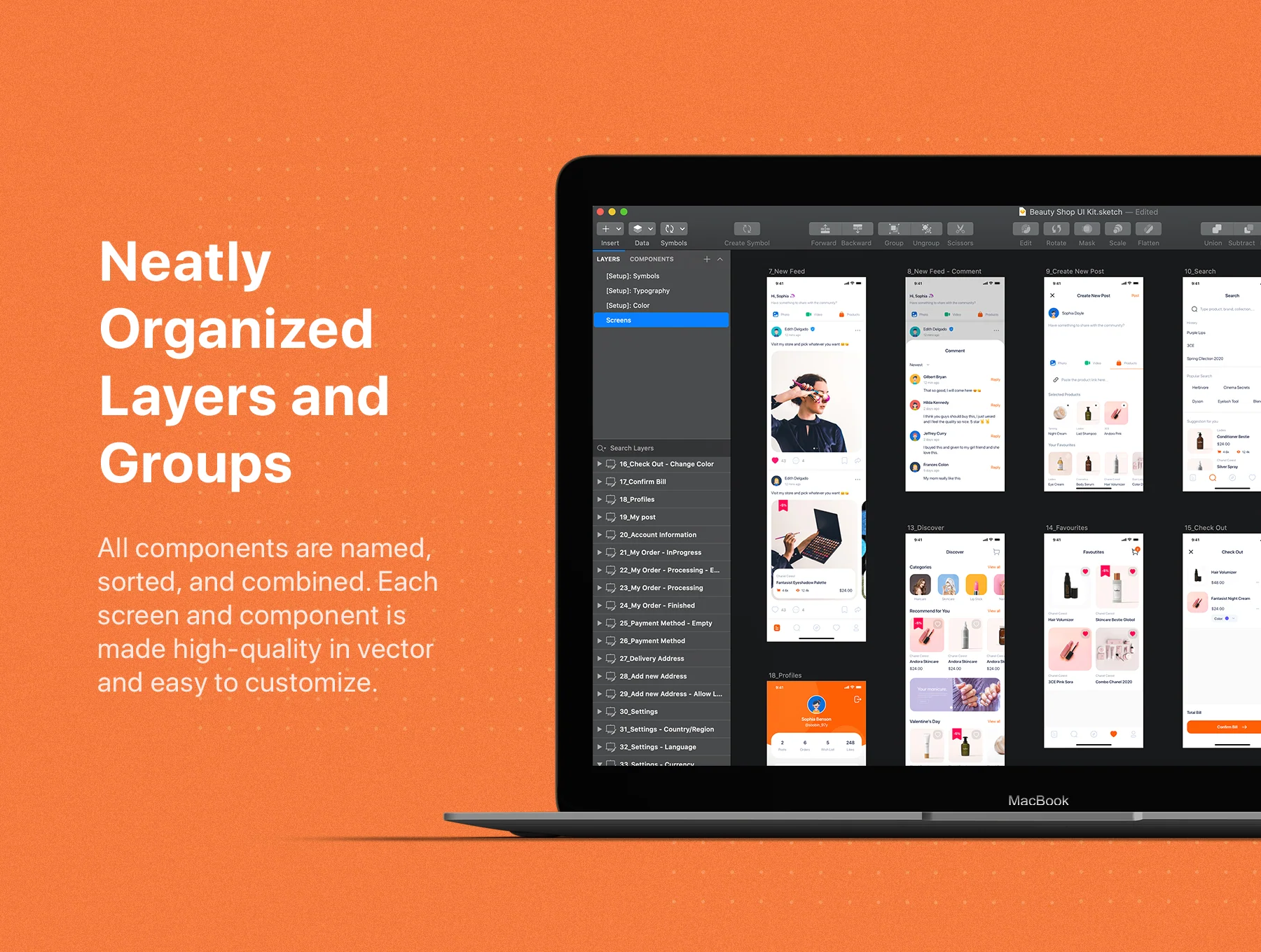 Blossom - Beauty mobile UI Kit 6