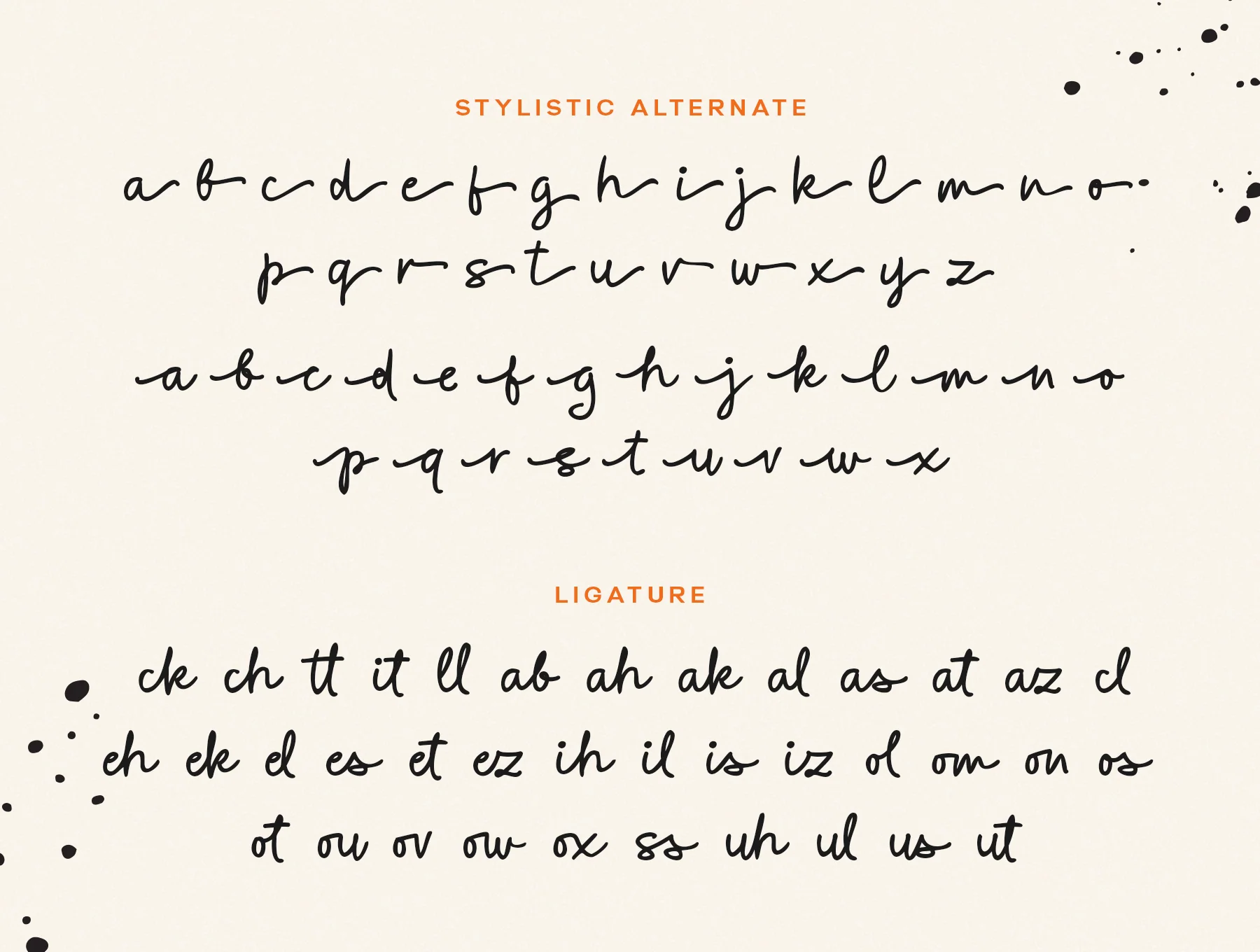 Blower Cerita - a handwritten font 7