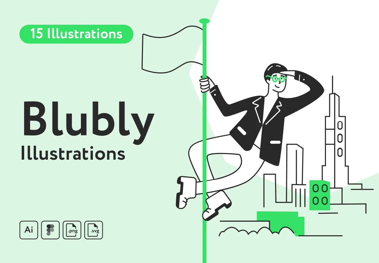 Blubly Business Illustrations