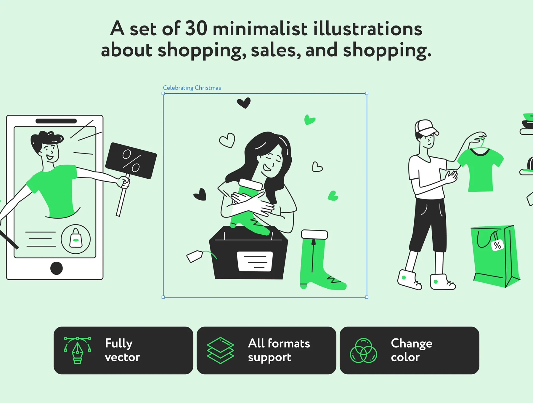 Blubly Shopping Illustrations 2