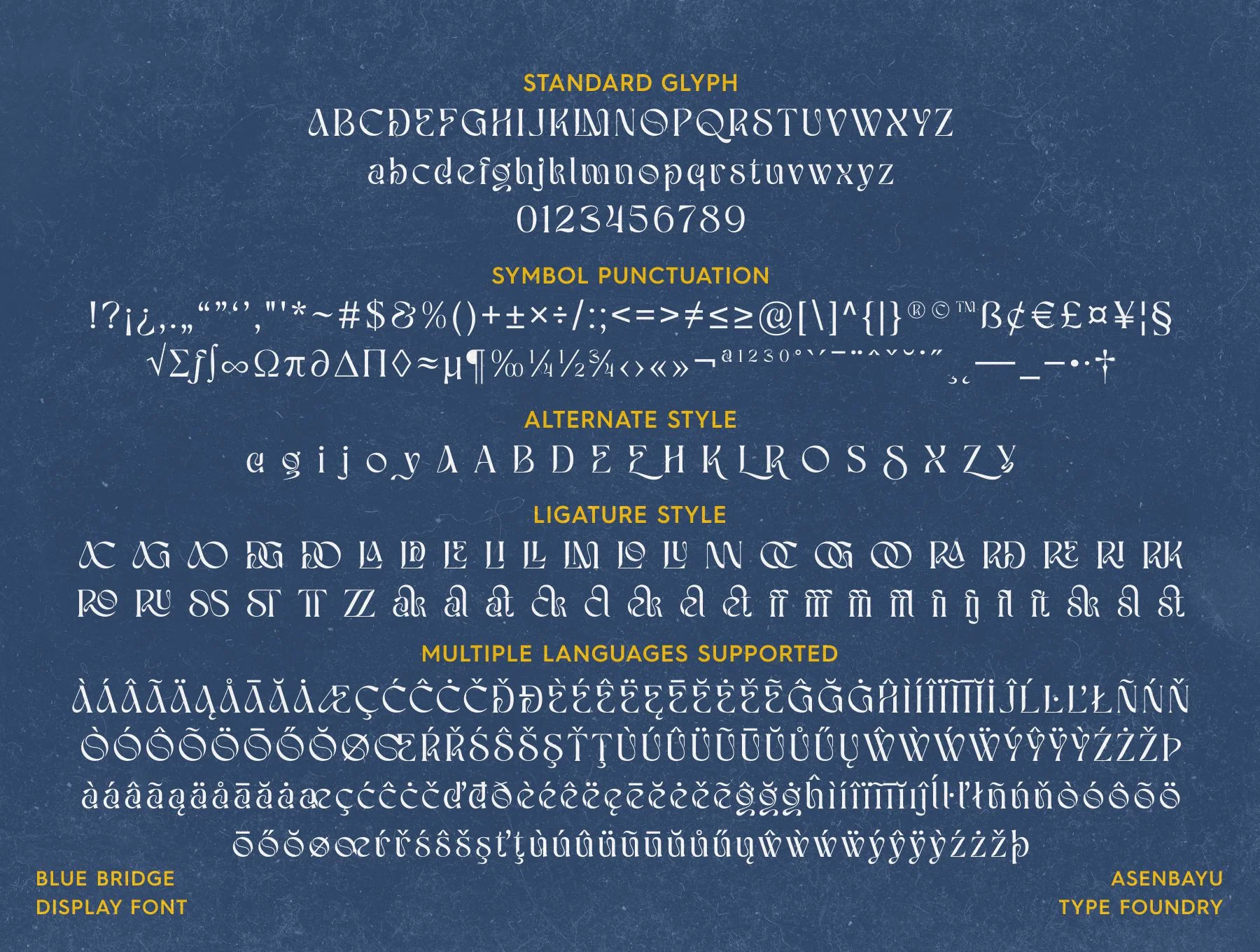 Blue Bridge Font 11