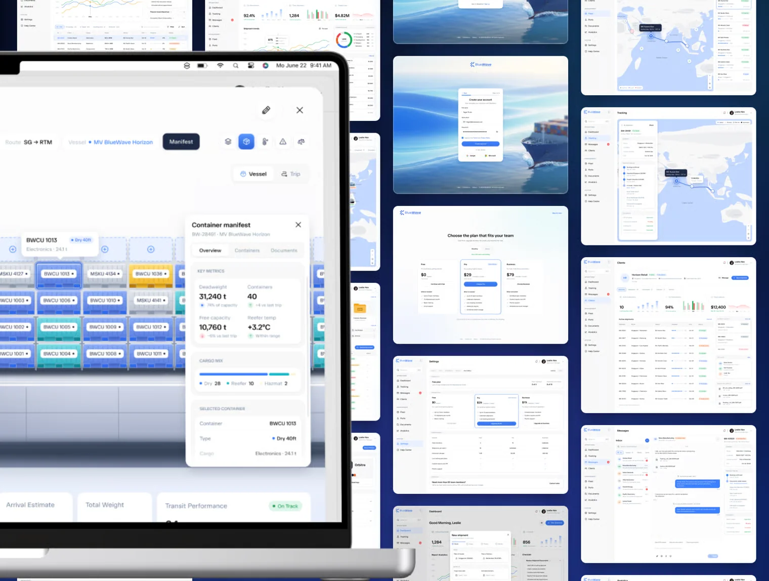 BlueWave - Cargo & Logistics Dashboard UI Kit 2