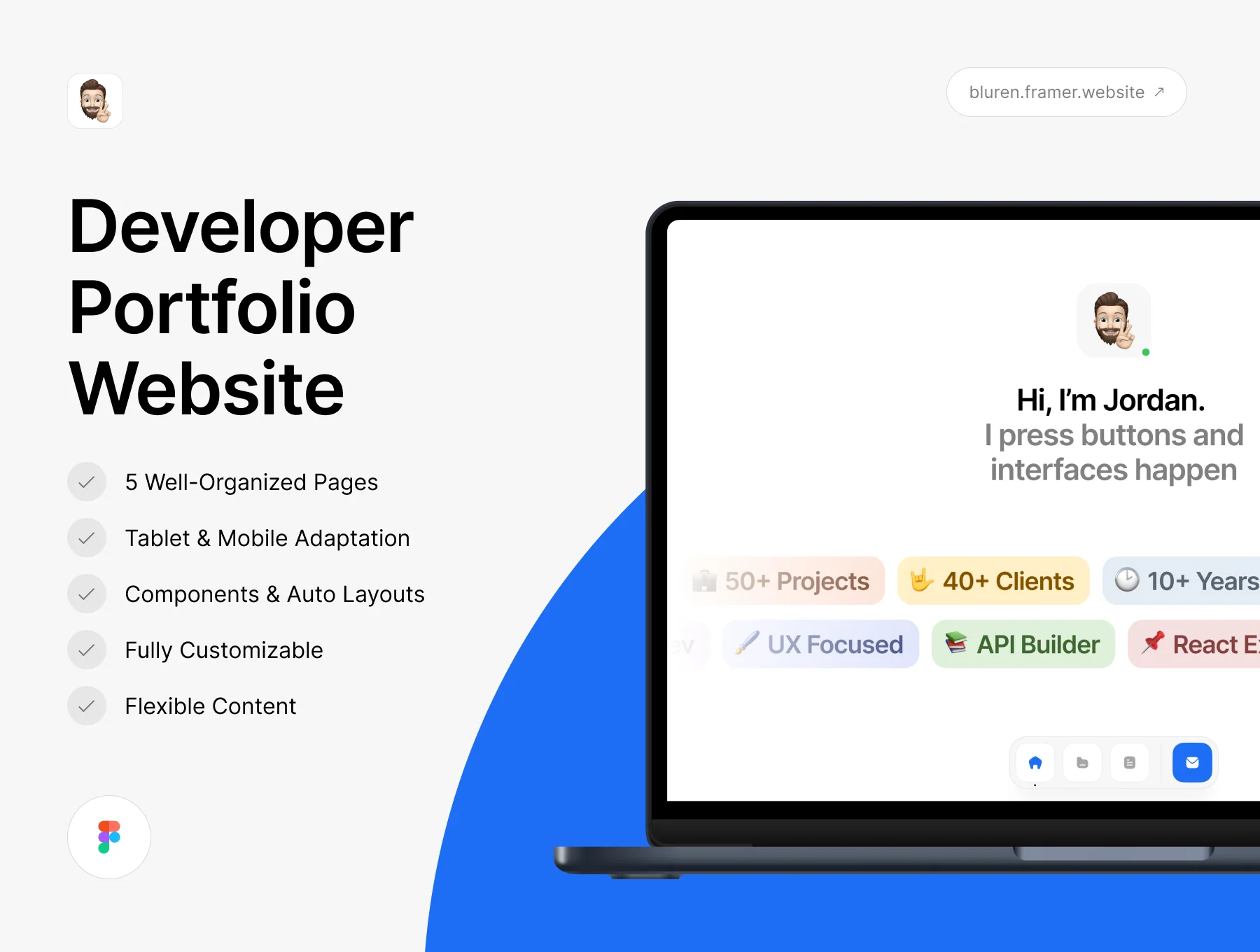 Bluren – Portfolio Website