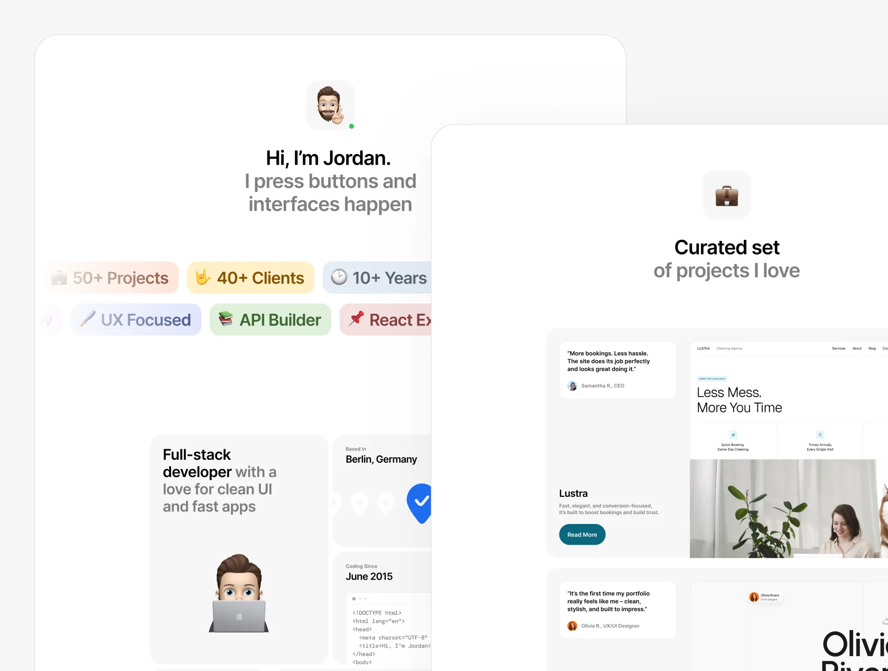 Bluren – Portfolio Website 2