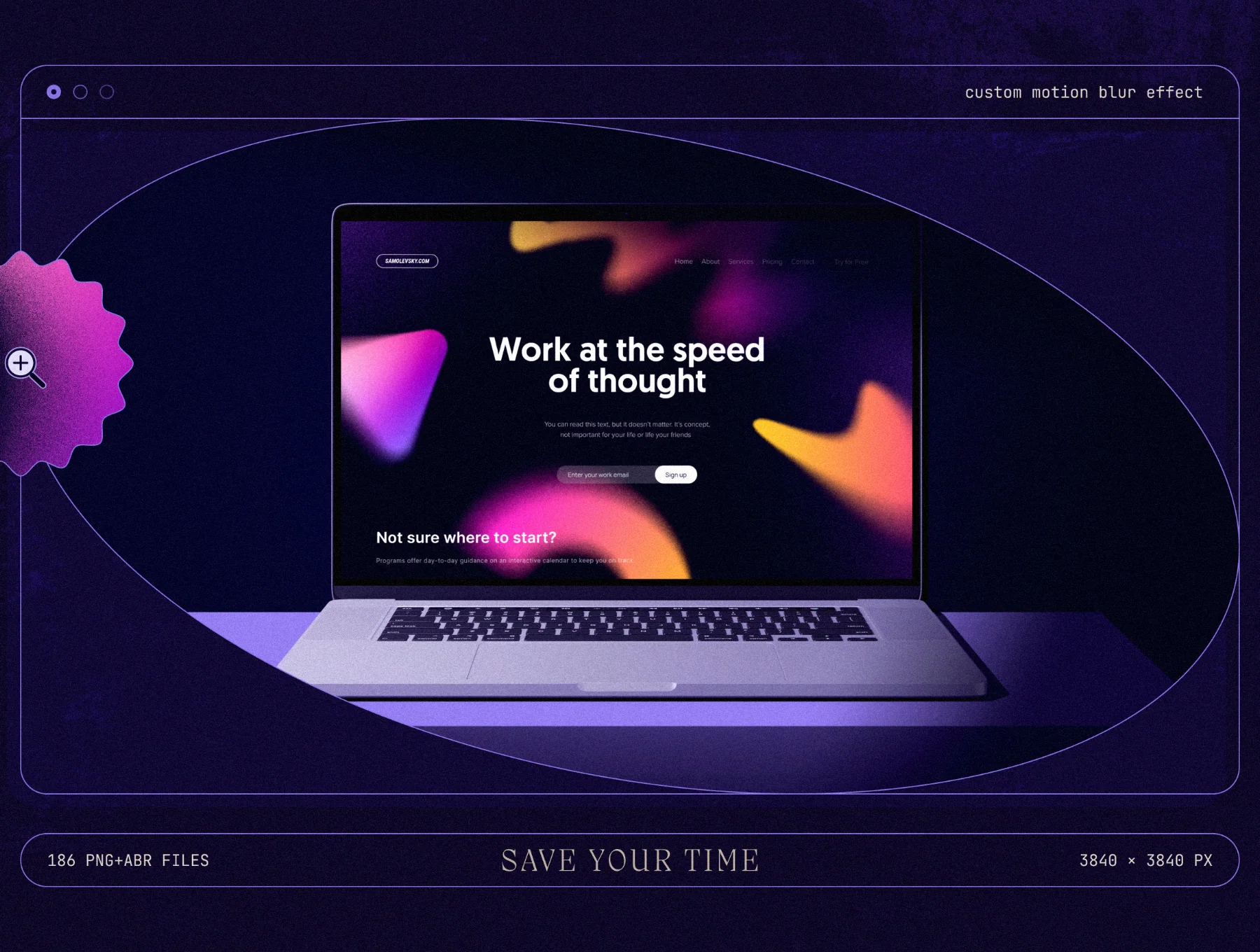 Blurry gradient shapes collection 8
