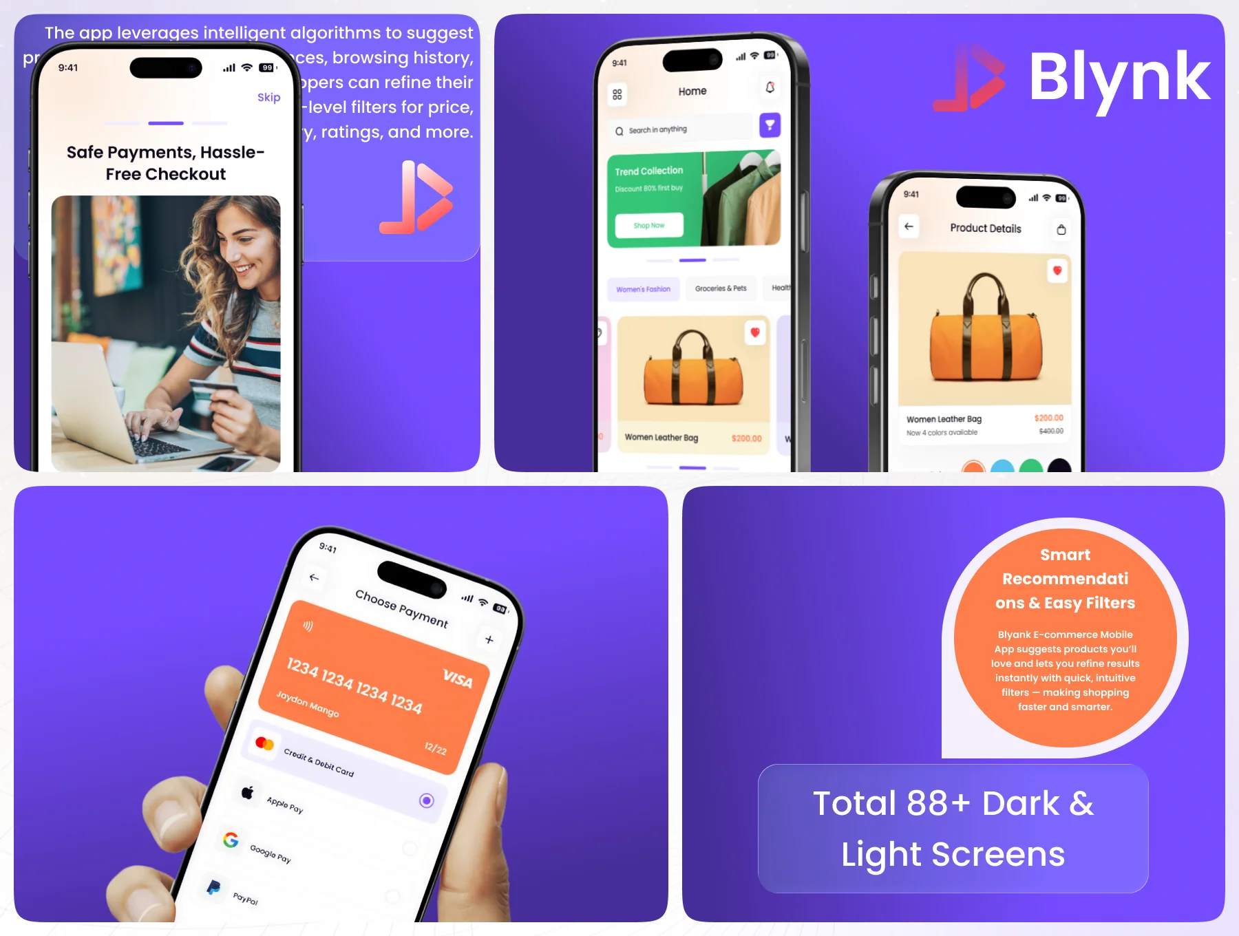 Blynk - E-commerce Mobile App UI Kit 4
