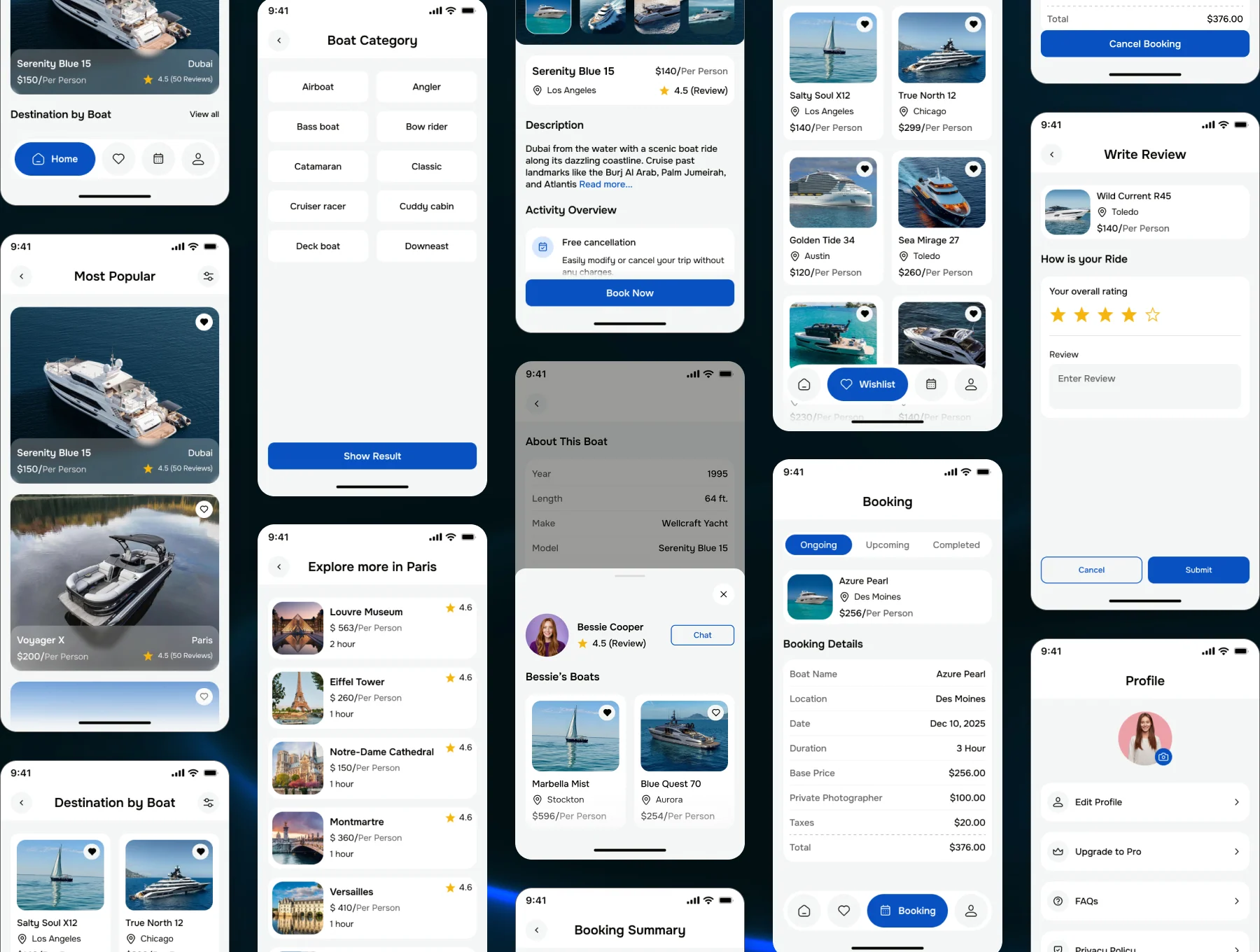Boatify - Boat Booking App UI Kit 4