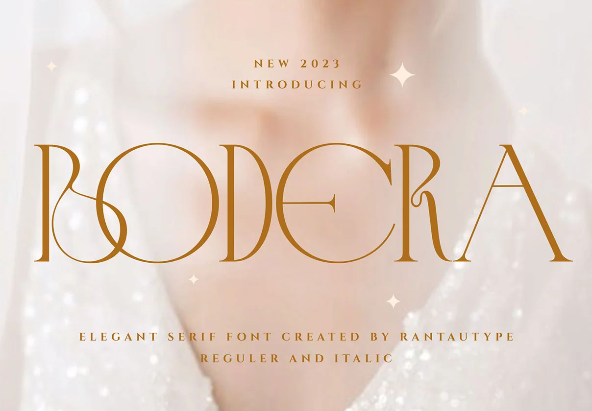 Bodera Elegant Display Serif Font