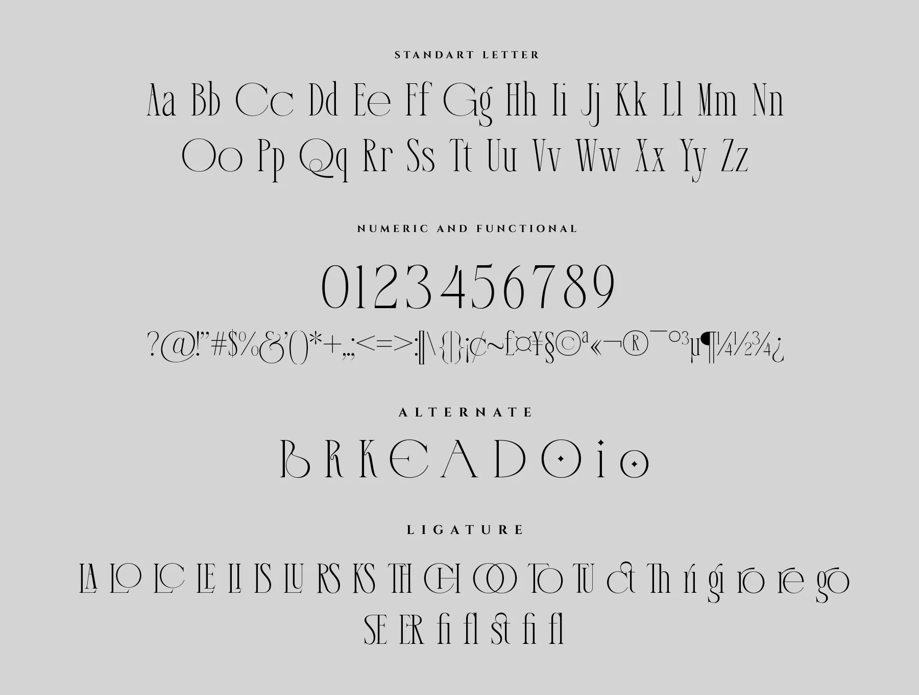 Bodera Elegant Display Serif Font 8