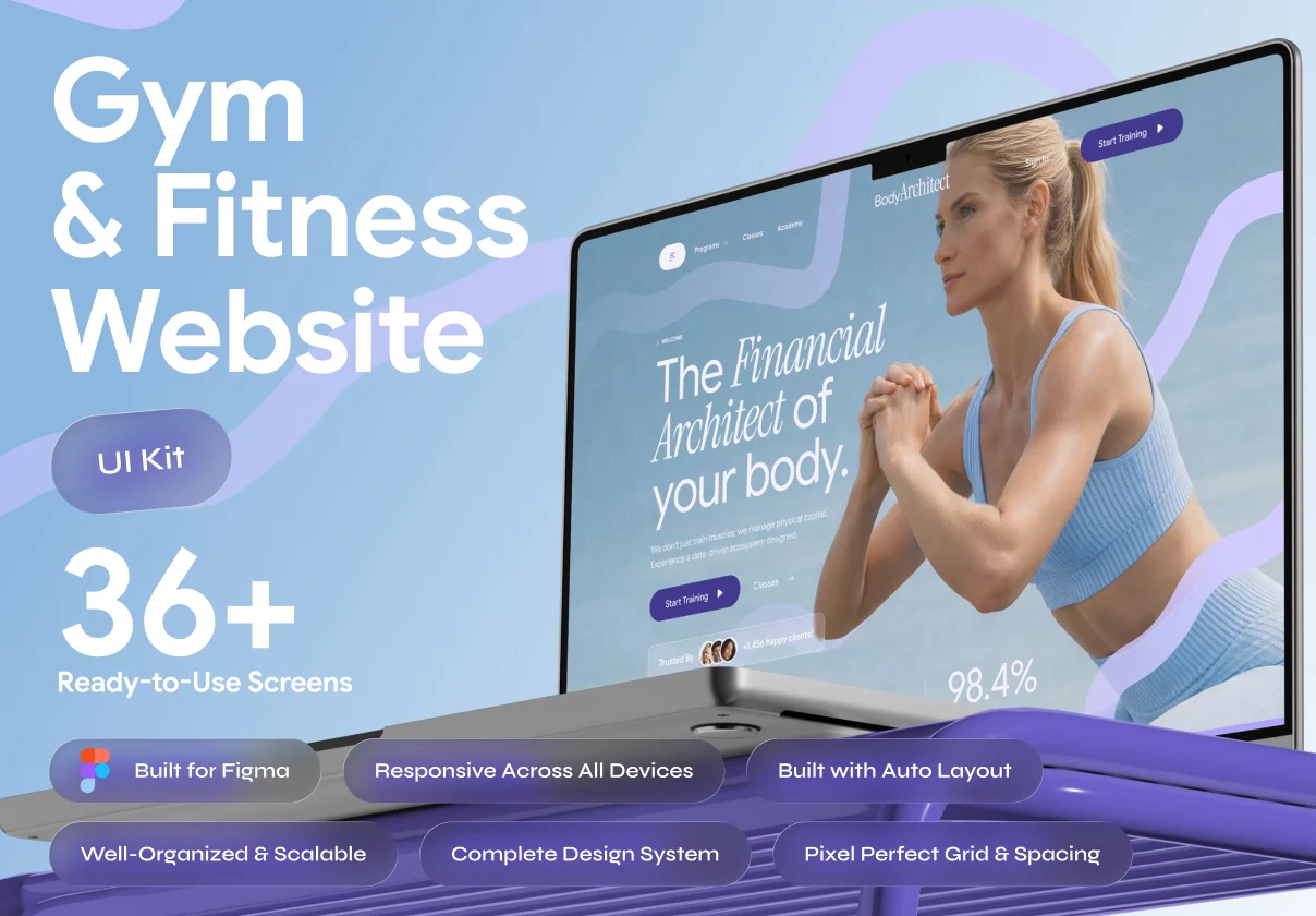 Body Architect — Fitness & Gym Website UI Kit
