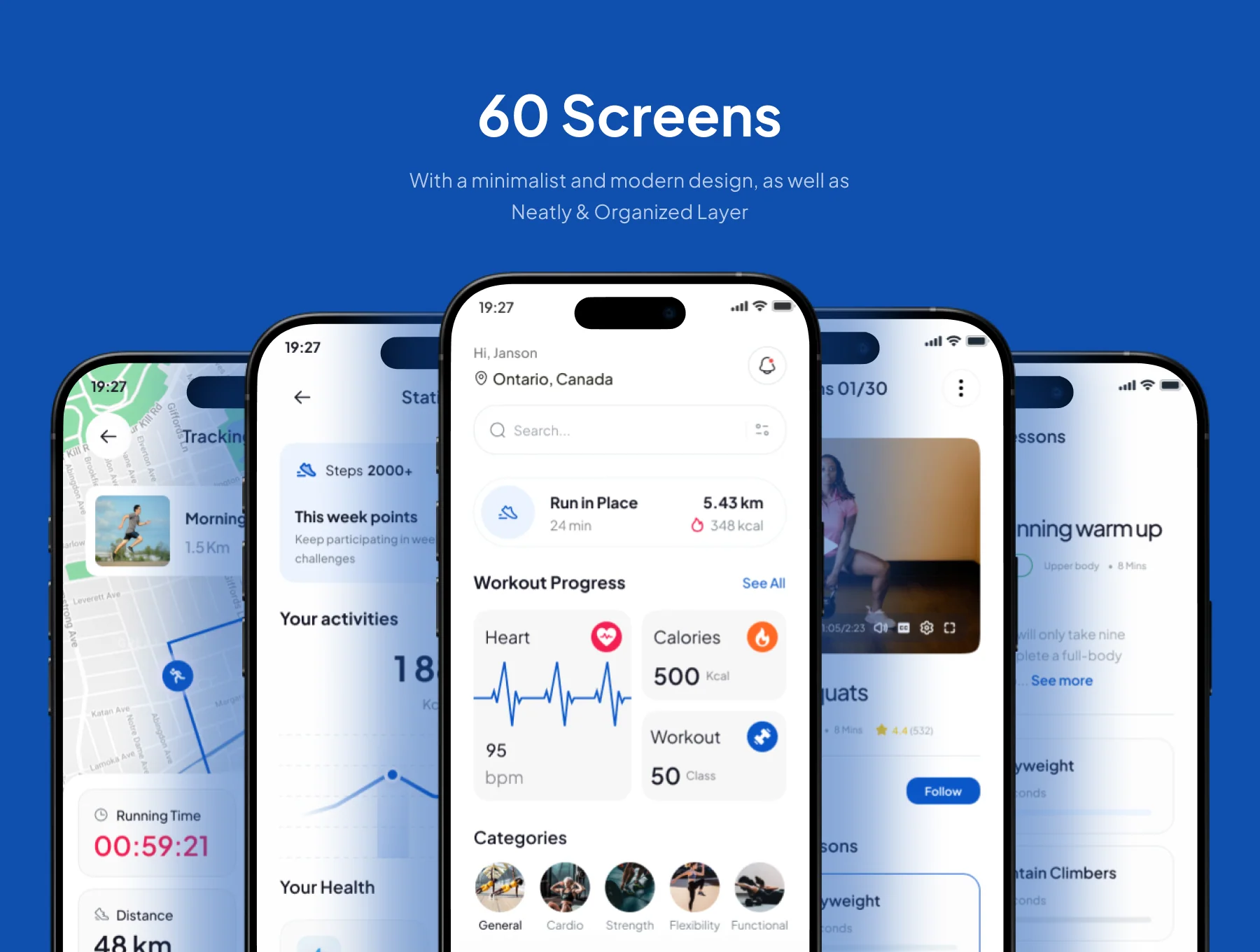 BodyBeat - Workout Mobile App UI Kit 3