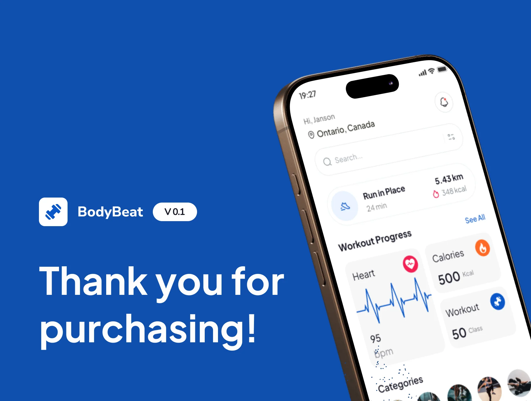 BodyBeat - Workout Mobile App UI Kit 6