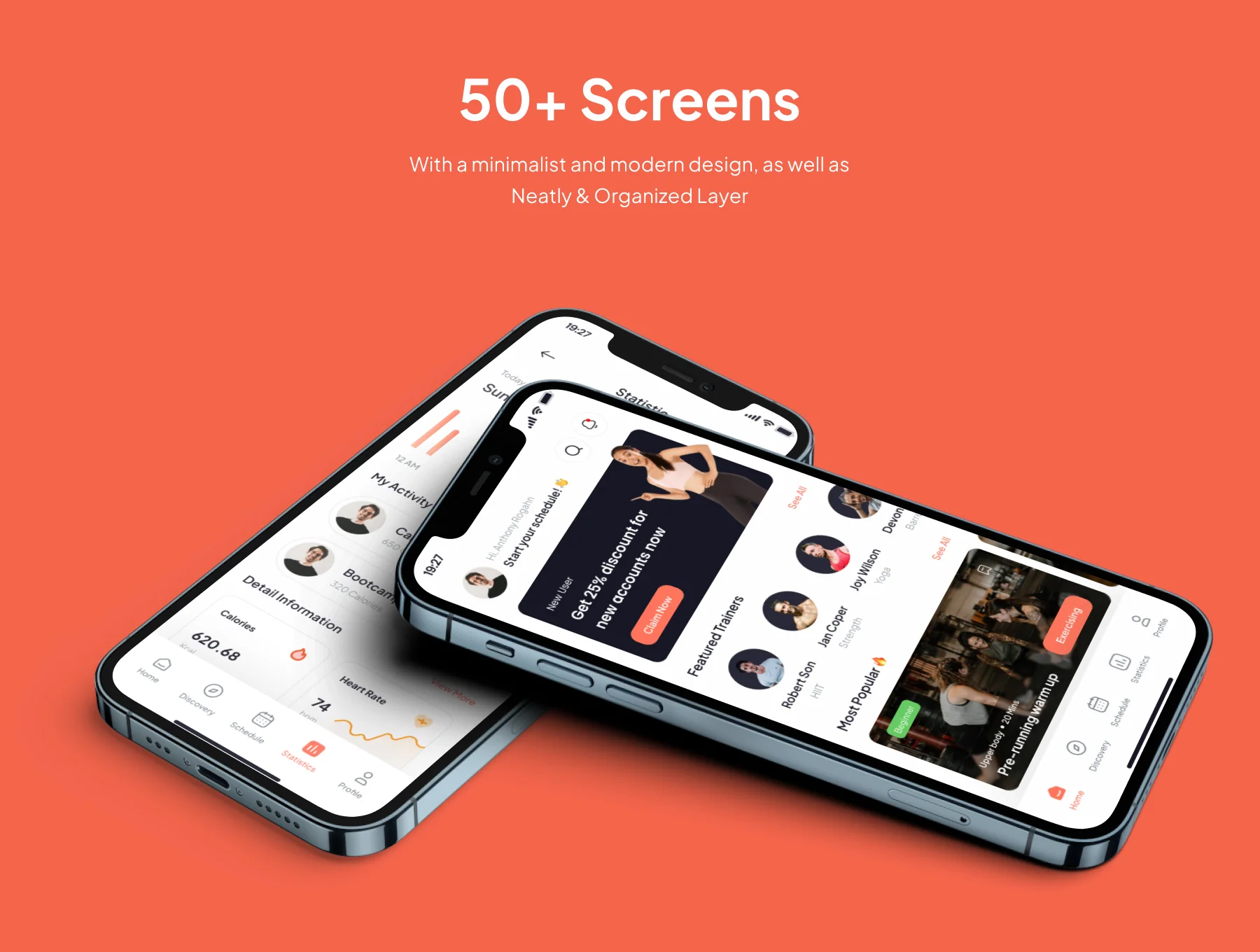 BodyMentor - Workout & Booking GYM Mobile  App UI Kits 3