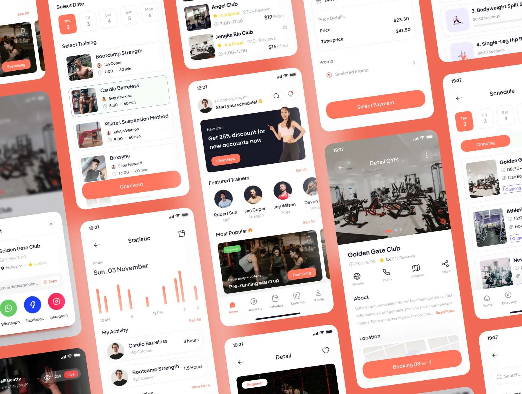 BodyMentor - Workout & Booking GYM Mobile  App UI Kits 5