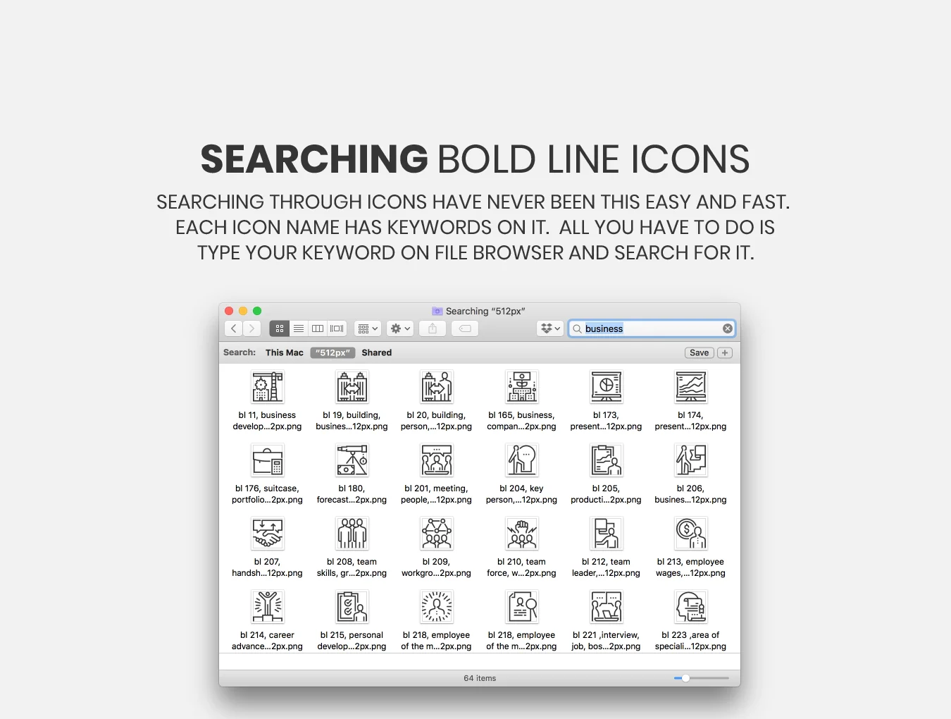 Bold Line Icons 4