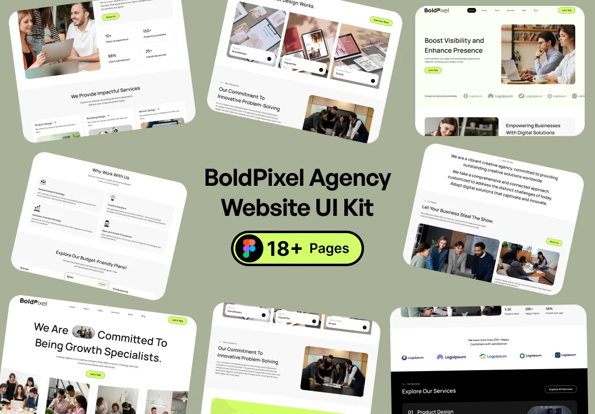 BoldPixel Agency Website UI Kit