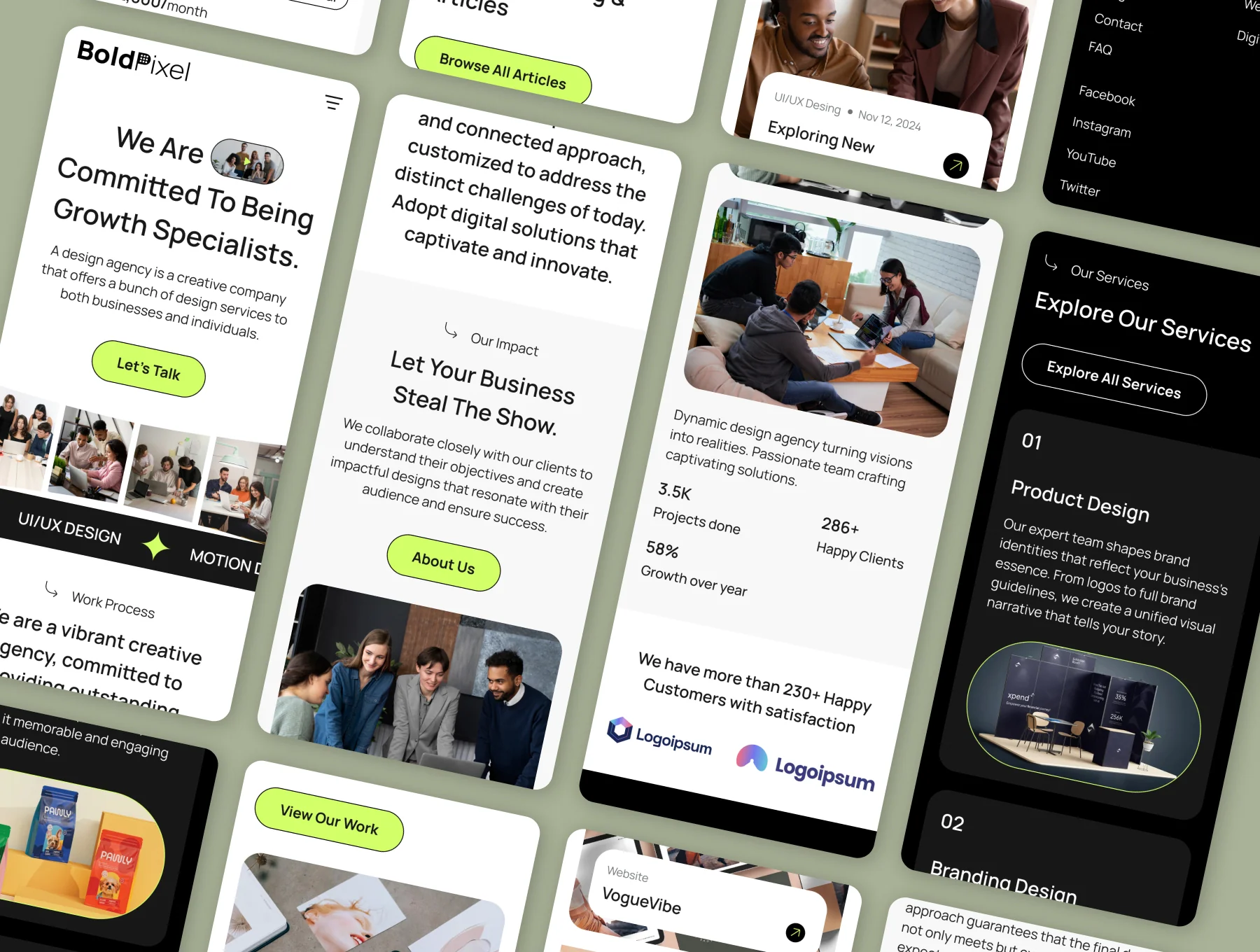 BoldPixel Agency Website UI Kit 3