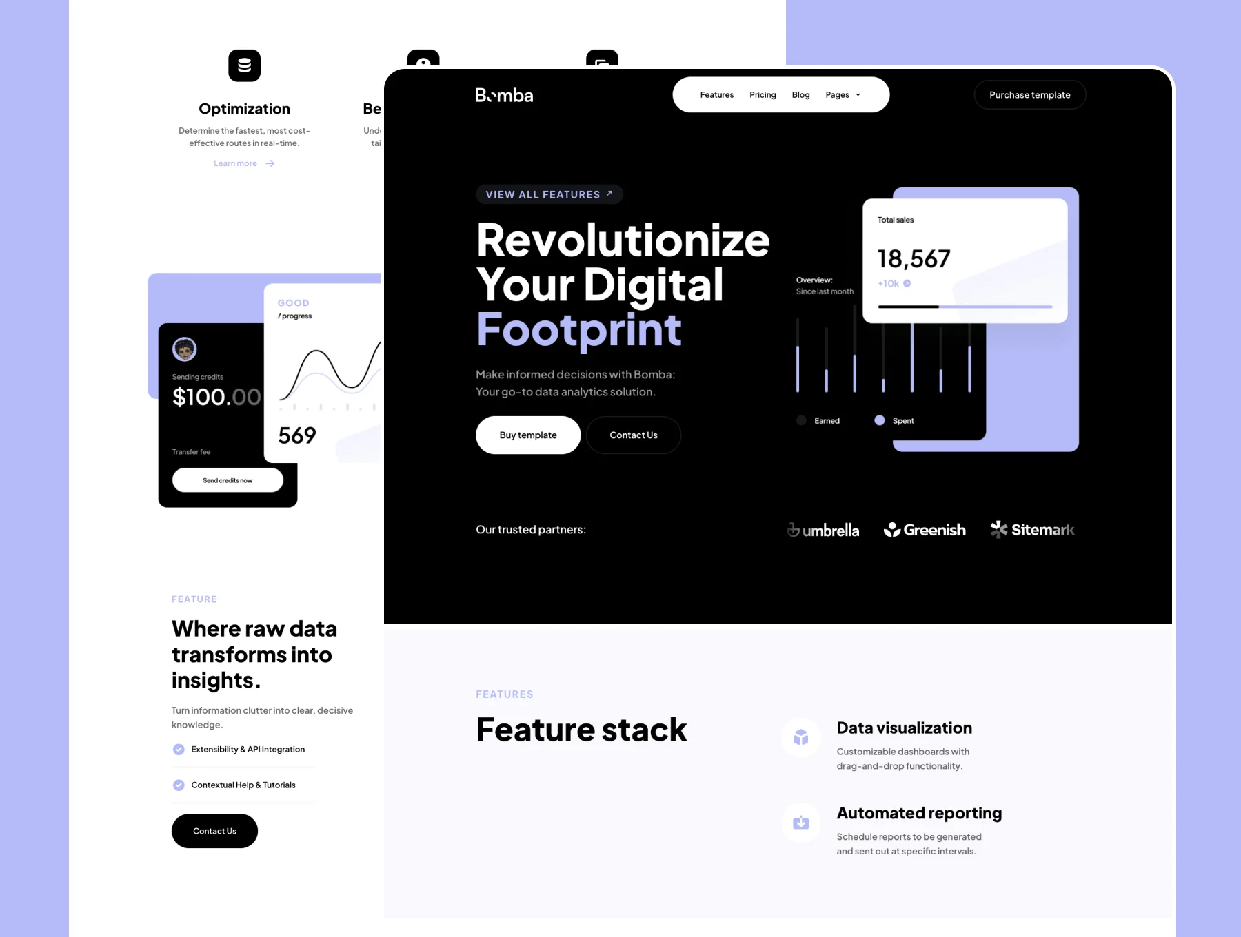 Bomba Framer template 6