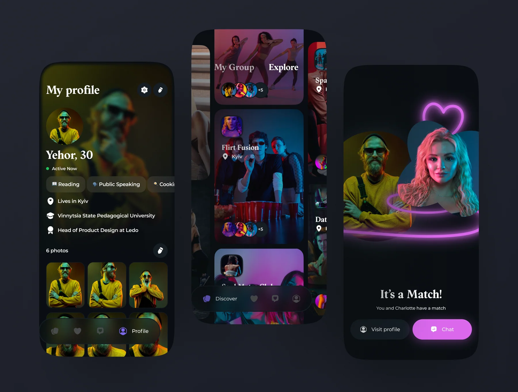 Bonding - Group Dating App UI Kit 2