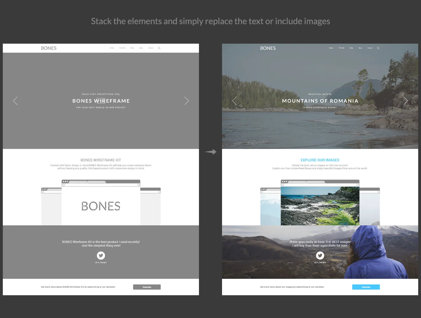 Bones Wireframe Kit Pack 8