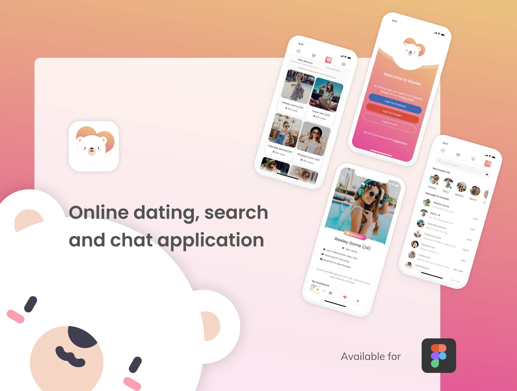 Boobe - Online dating, search and chat application