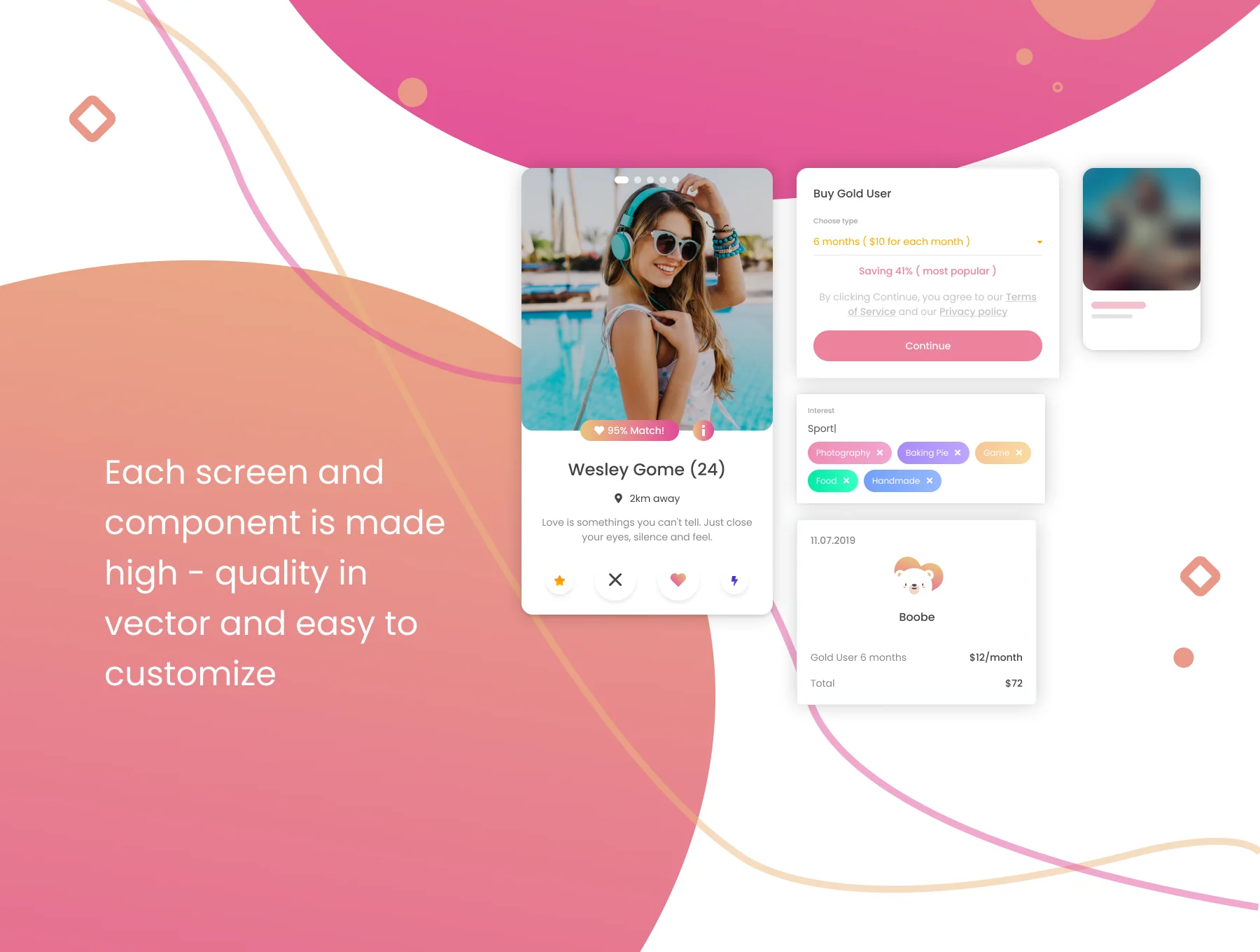 Boobe - Online dating, search and chat application 4