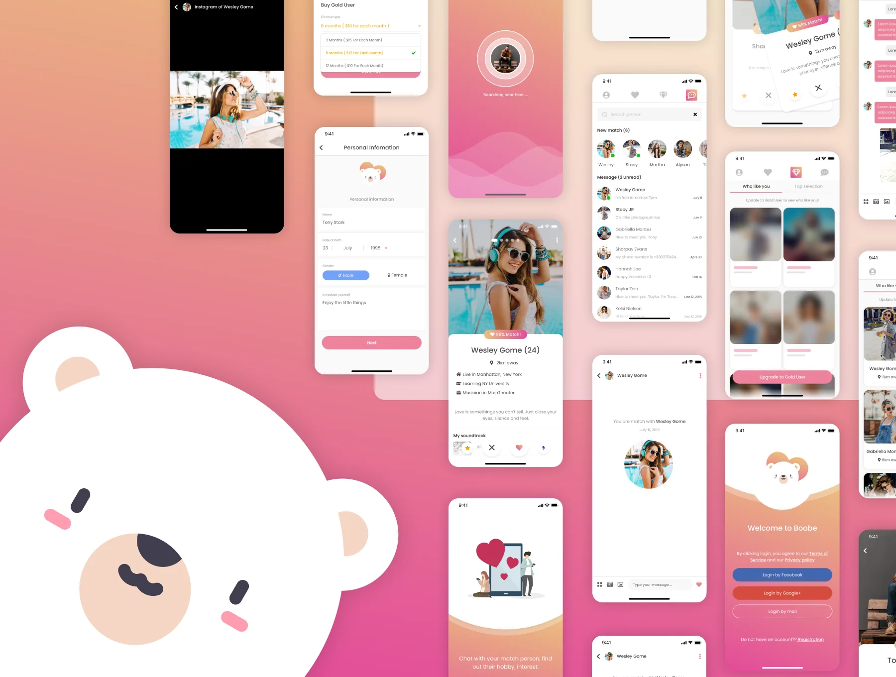 Boobe - Online dating, search and chat application 6