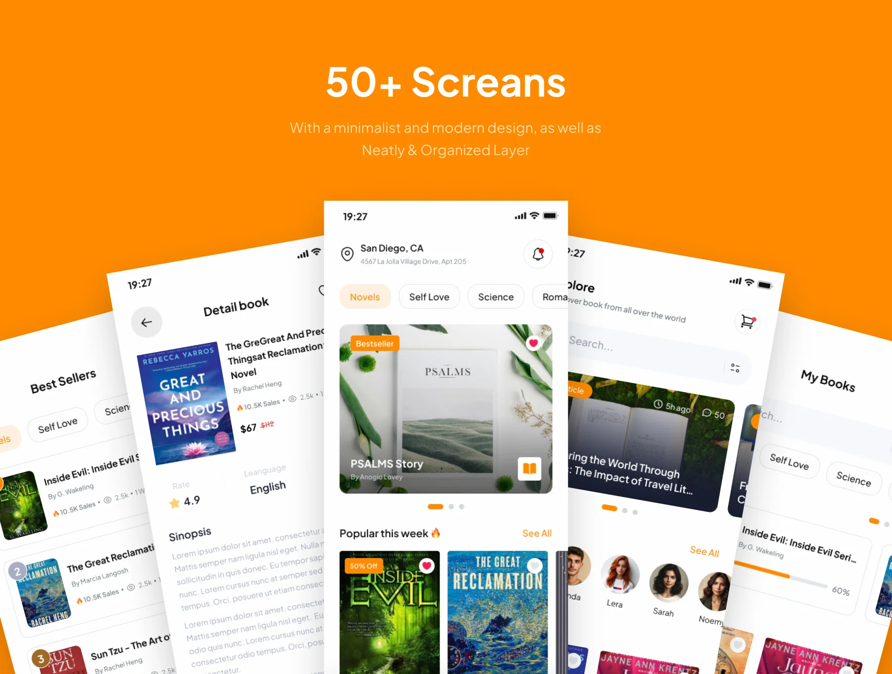 BookBazaar - Book Store Mobile App UI Kits 4