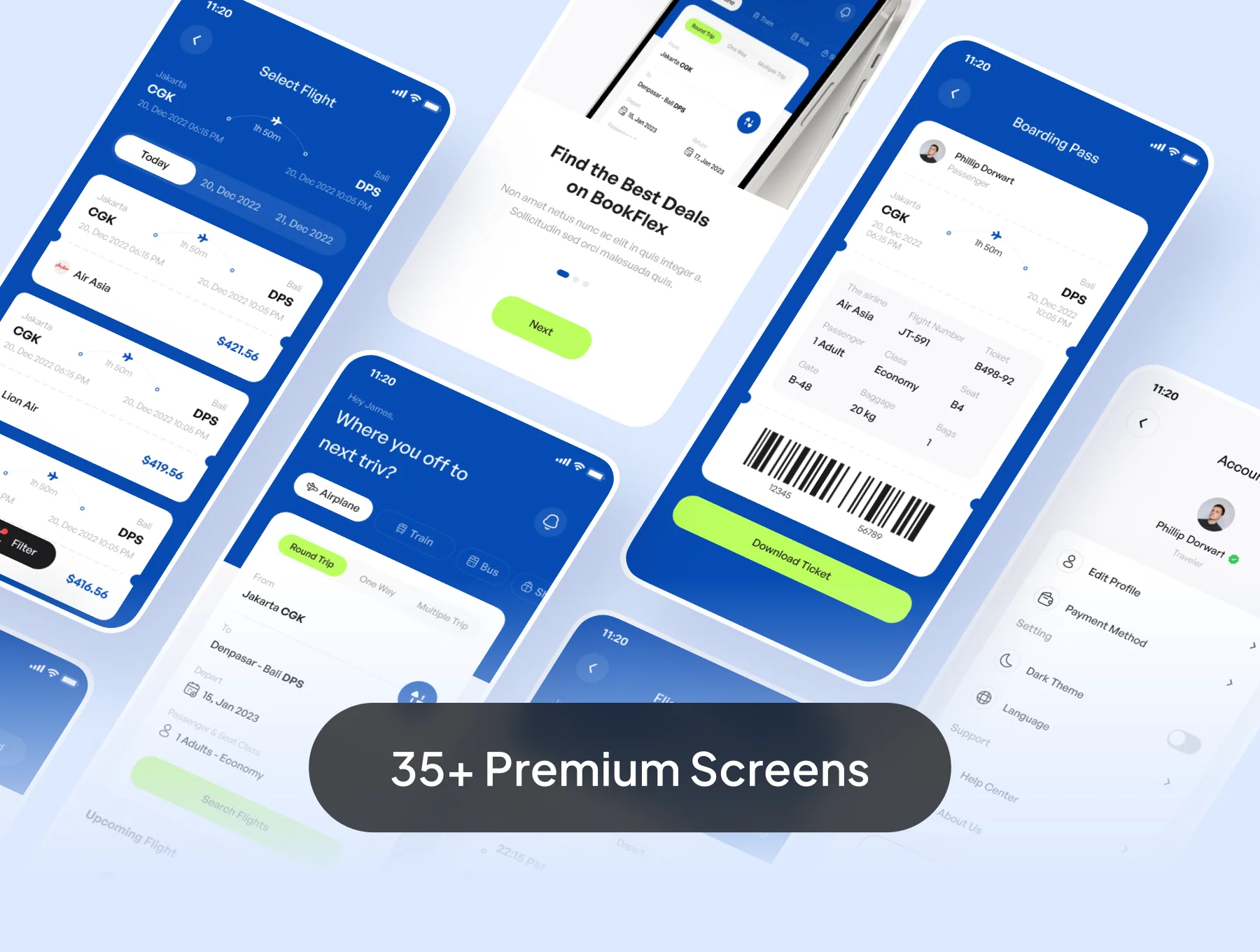 BookFlex - Flight Booking Apps UI Kit 6