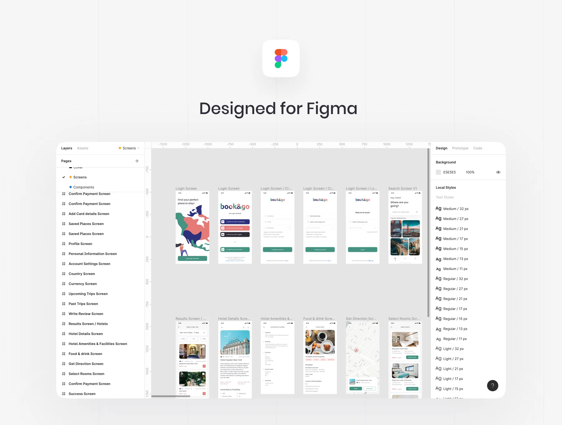 book&go UI kit 3