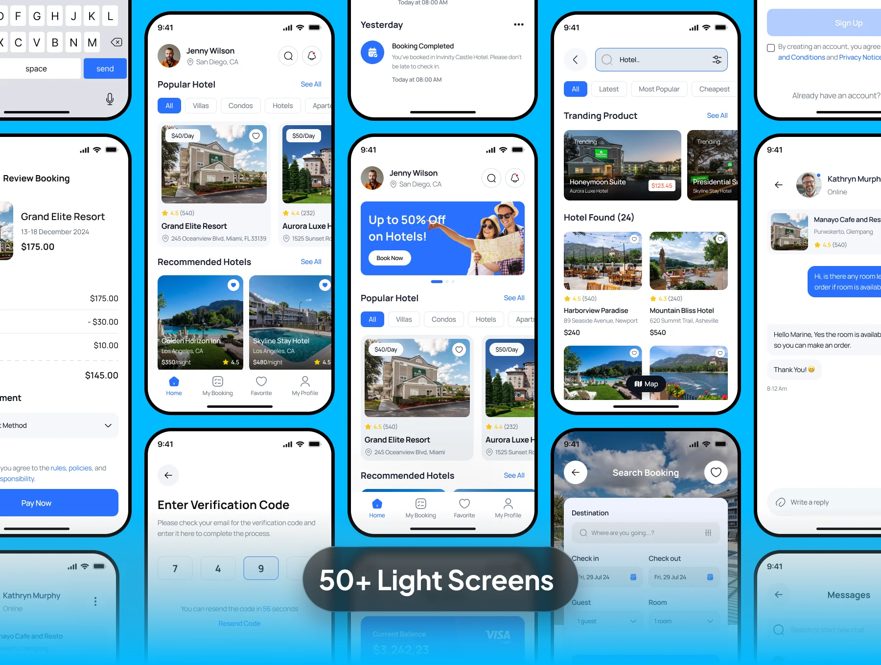 Bookify Hotel Booking Mobile App Ui Kit 6