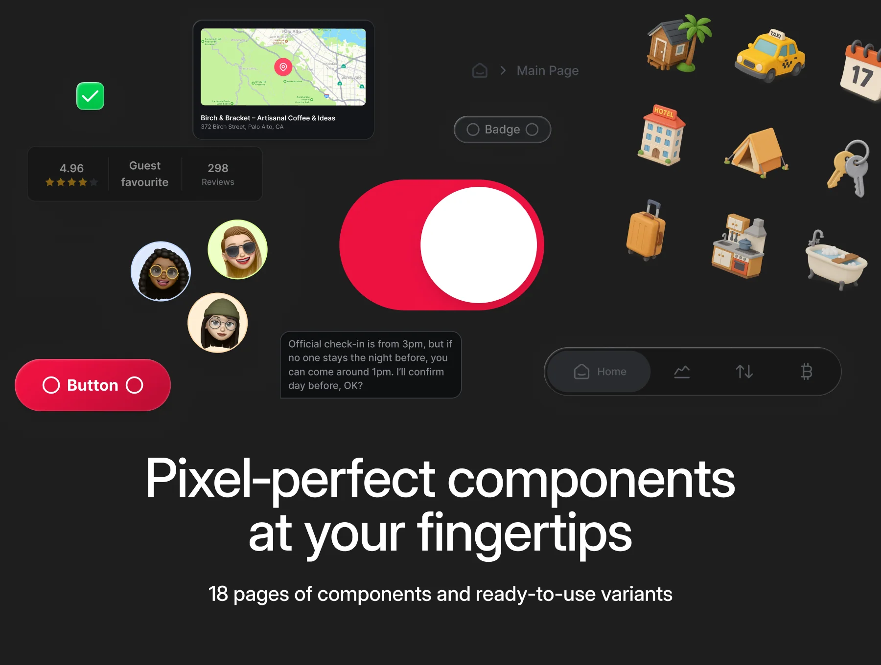 Booking Pack for Mobile App Design 2