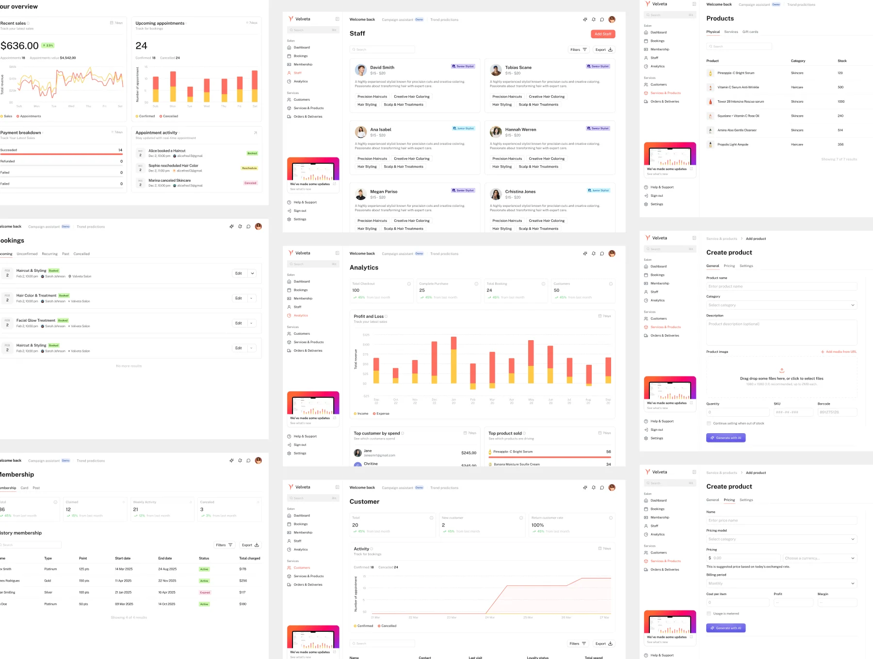 Booking & Salon Management App UI Kit 2