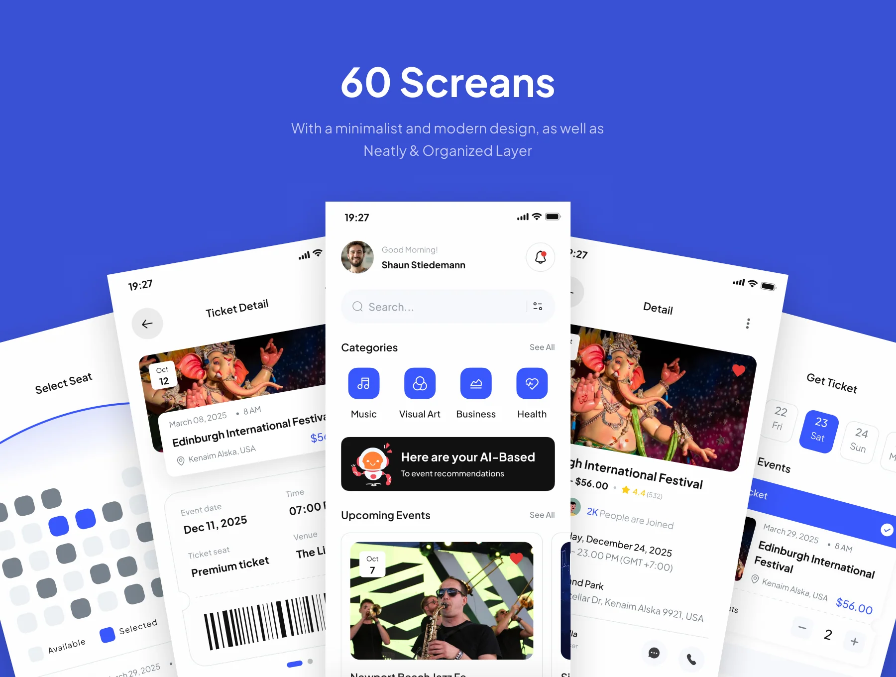 Bookle - Event Booking Mobile App UI Kits 4