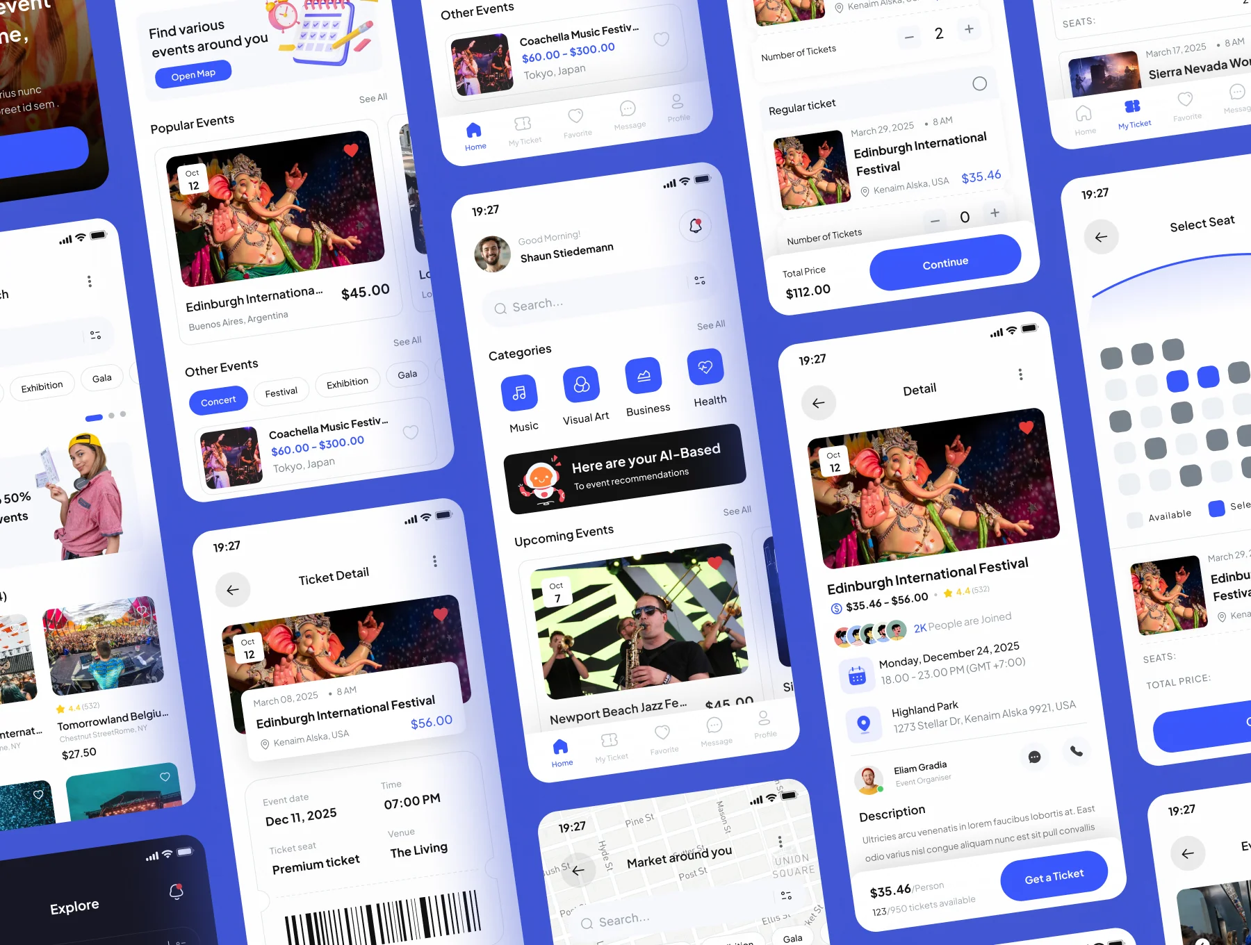 Bookle - Event Booking Mobile App UI Kits 5