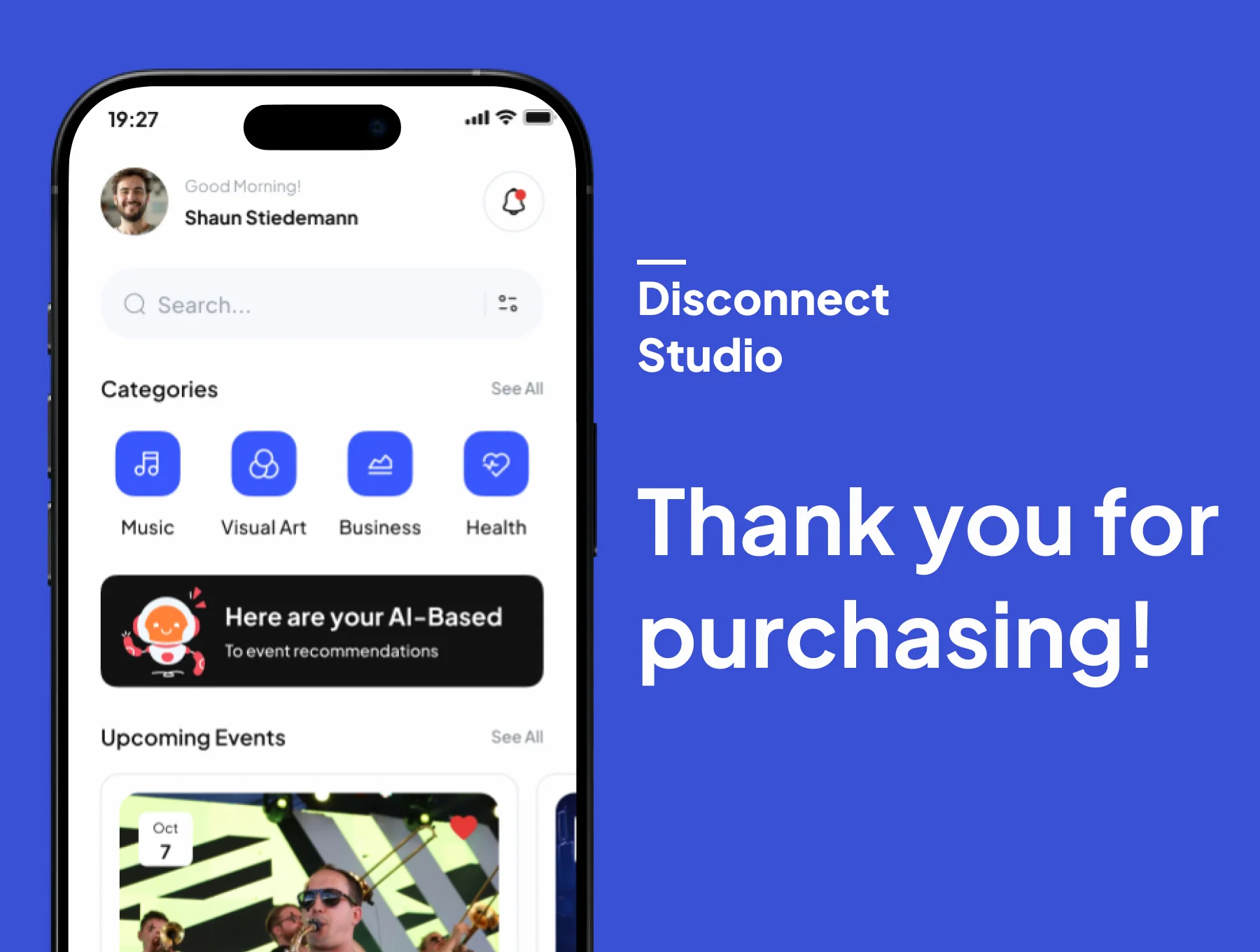 Bookle - Event Booking Mobile App UI Kits 6