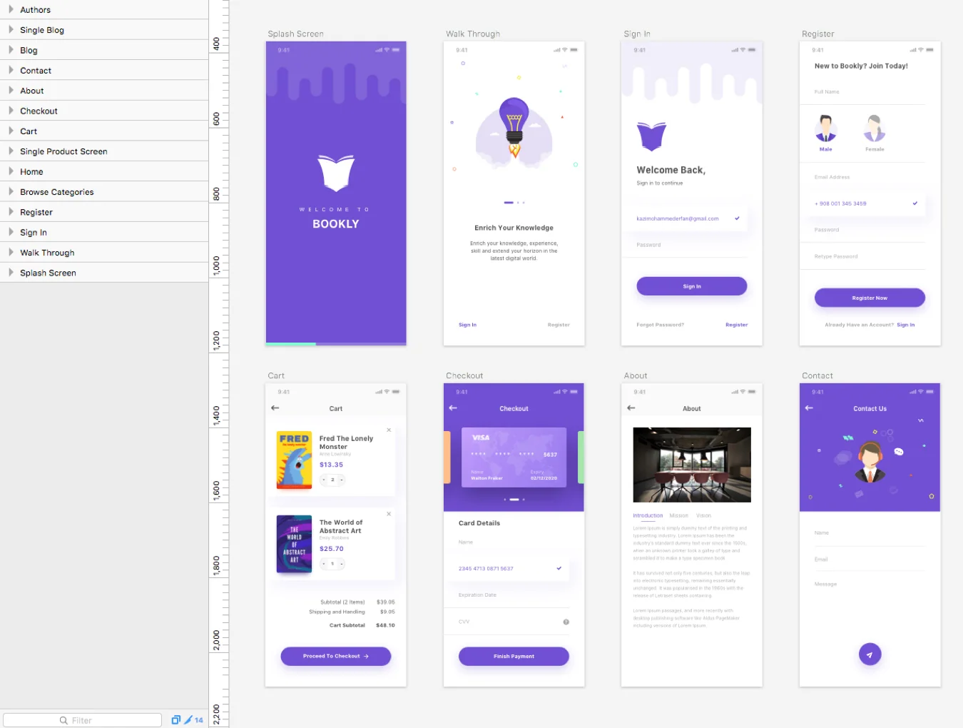 Bookly iOS UI Kit 6