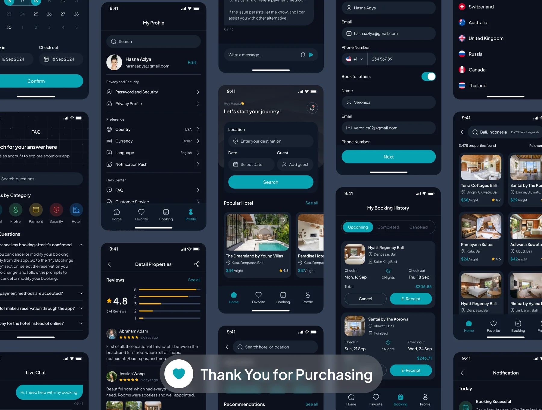 Bookme - Hotel Booking App UI Kit 8