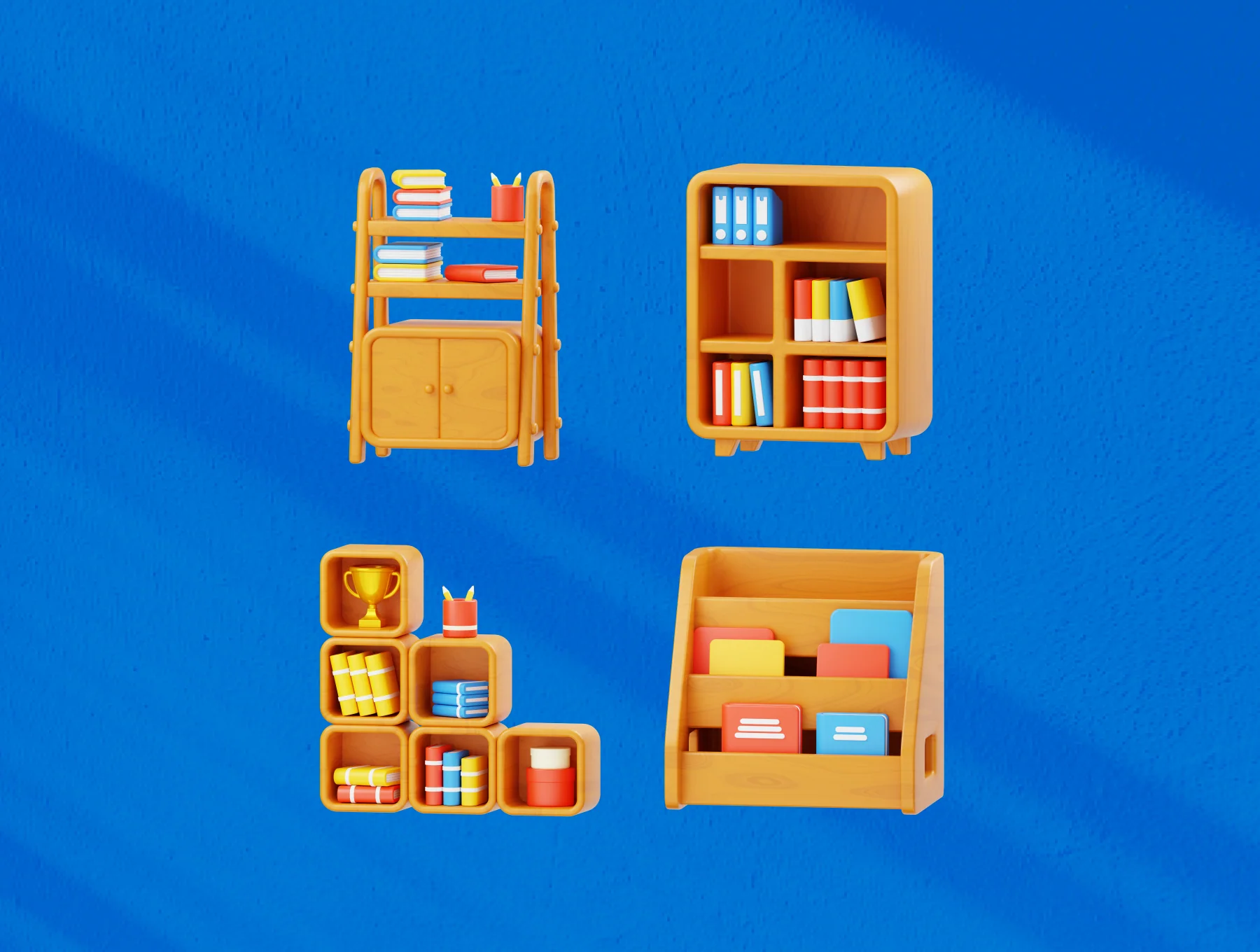 Bookshelf 3D Icon 5