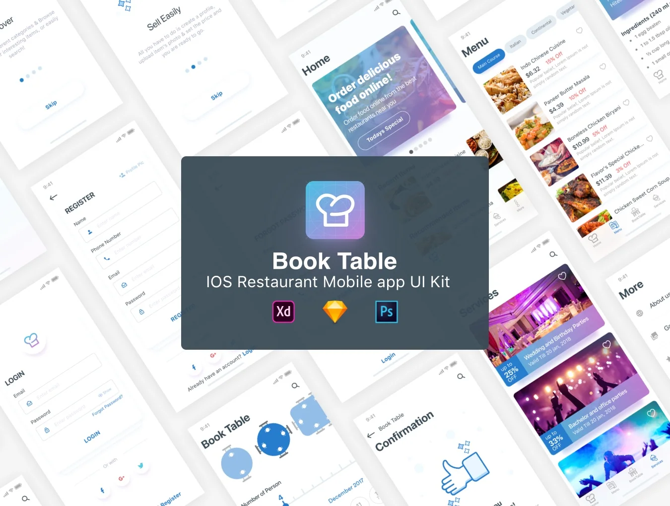 BookTable App UI Kit