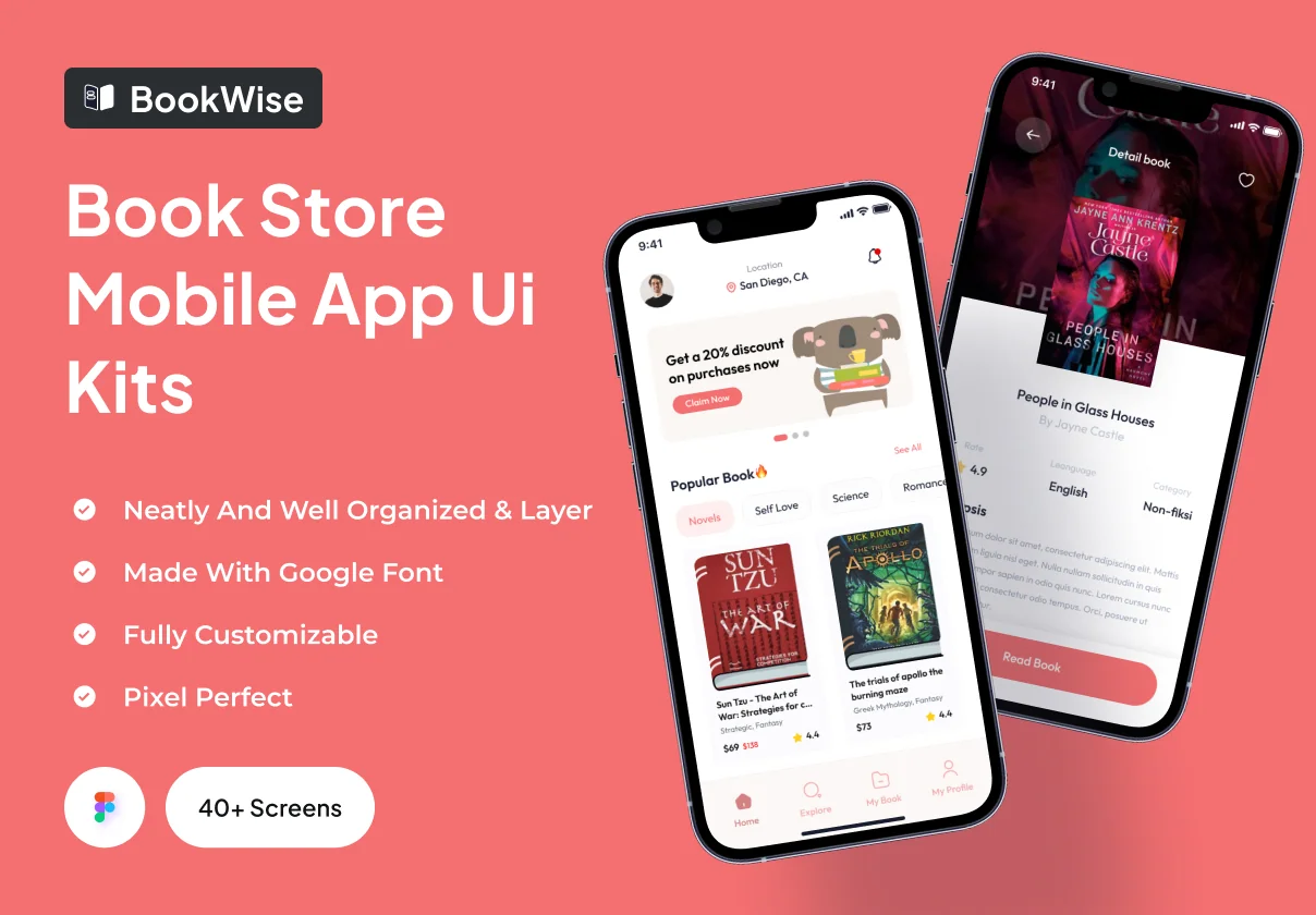 BookWise - Book Store App Ui Kits