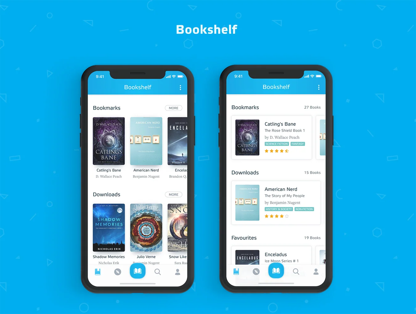 BookWorm eBook Reader UI Kit 3