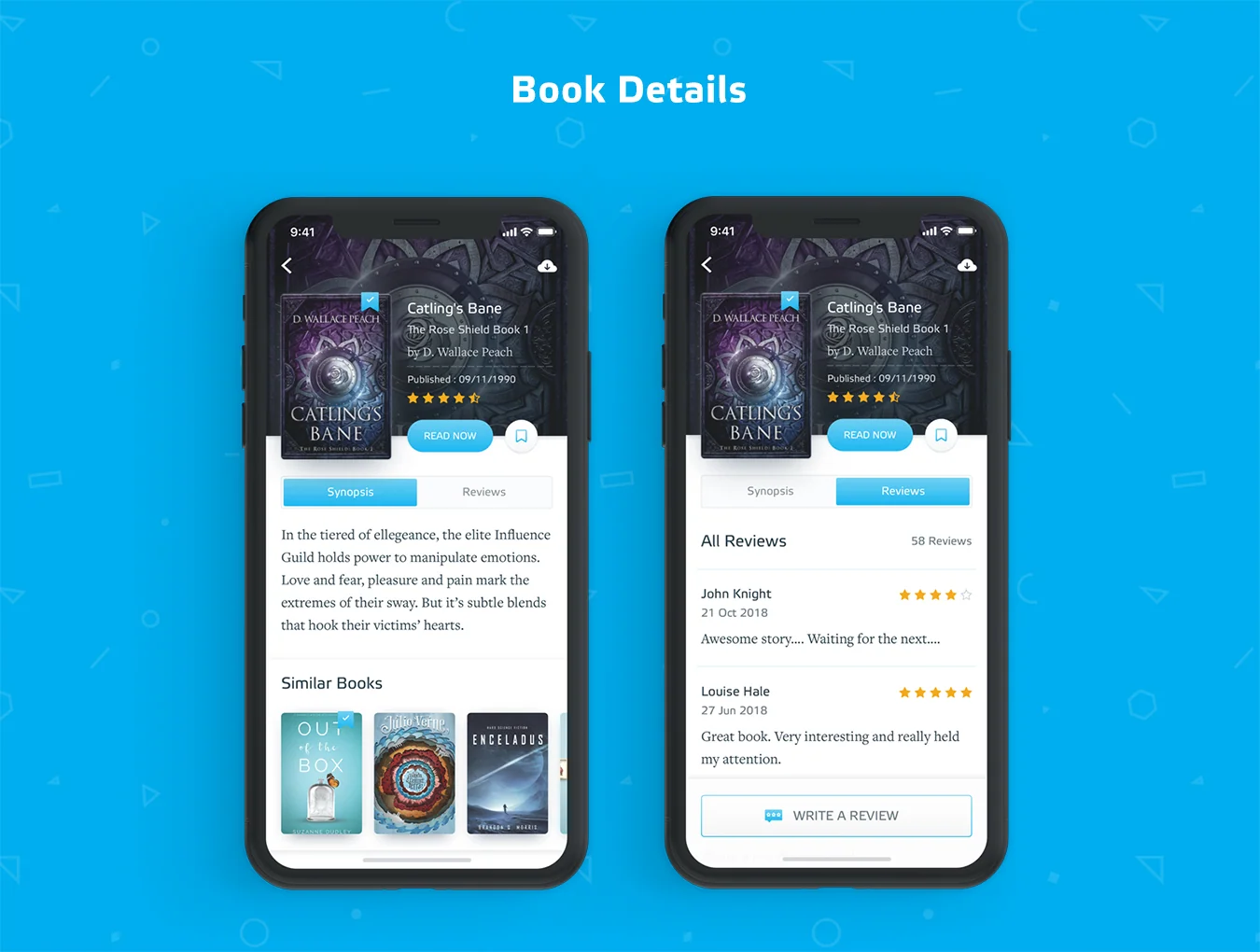BookWorm eBook Reader UI Kit 5